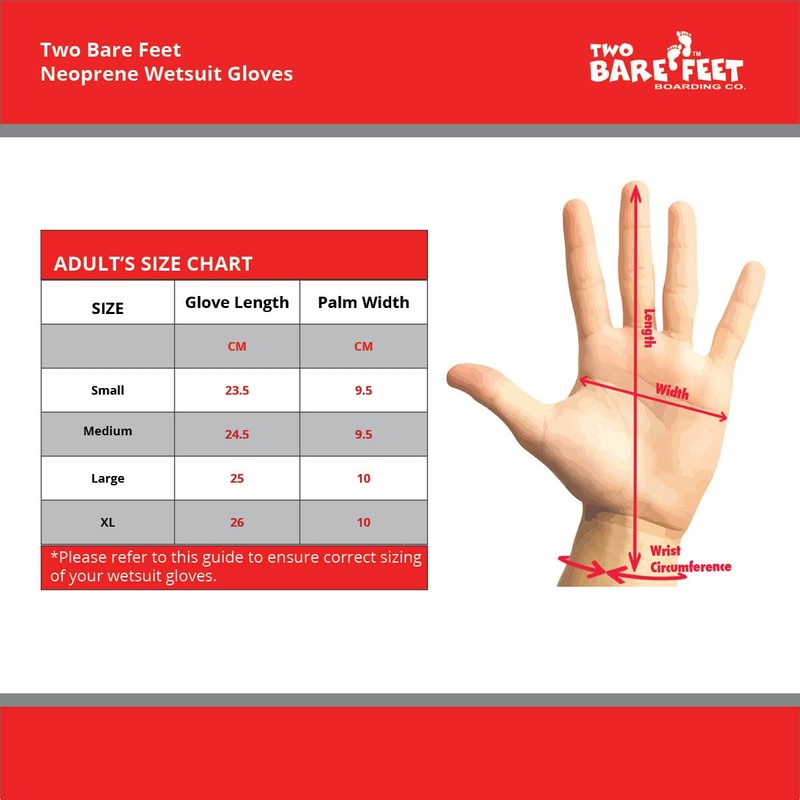Two Bare Feet 2.5mm Superstretch Neoprene Wetsuit Gloves - Thermal