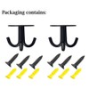 NELXULAS Stainless Steel Heavy Duty 3-Claw Coat Hook, Robe Hanger