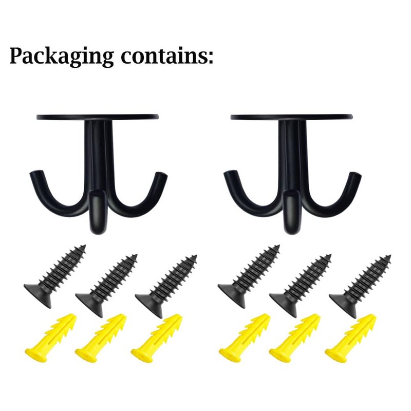 NELXULAS Stainless Steel Heavy Duty 3-Claw Coat Hook, Robe Hanger