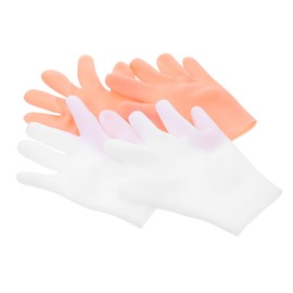 NOLITOY Portable Beauty Gloves 2 Pairs Household Moisture Gloves Sunscreen Dry Skin Care Soft Sebs Material
