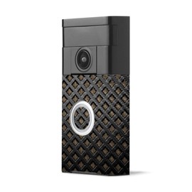 MightySkins Carbon Fiber Skin for Ring Video Doorbell - Black Wall | Protective, Durable Textured Carbon Fiber Finish | Easy to Apply, Remove, and Change Styles | Made in The USA