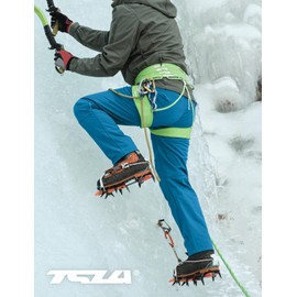 TSLA Men's Snow Ski Snowboard Waterproof Softshell Cargo Pants, Hiking Fleece Lined Bottoms, Outdoor Work Pants, 3-Layer Blue, 38W x 30L