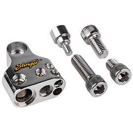 Stinger SPT55302 Multi GM Battery Terminal (1) 1/0 Gauge (1) 4 Gauge and (2) 8 Gauge Outputs