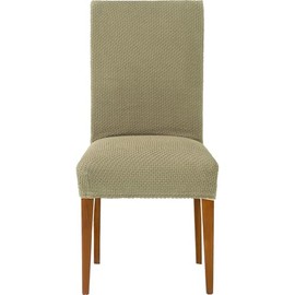 ECOMMERC3 | 2 Bi-elastic Jacquard Chair Covers Adaptable, Breathable and Total Protection – 2 Linen Chair Covers Easy Installation 100% Made in Spain