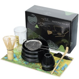 SiBeiXiu Matcha Mixer Set, 7 in 1 Matcha Sets, Japanese Matcha Set, Matcha Tea Set for Making Breakfast/Matcha Latte, Matcha Mixer and Bowl and All Accessories, Matcha Lovers/Friends/Family