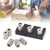 Hole Punch Locator Jig 3 in 1 Log Tenon Woodworking