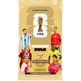 FIFA World Cup 2026 Trading Cards Game Blister Premium Gold (1 Funda Premium + 4 Tarjetas exclusivas limitadas)