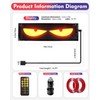 Sachie Devil's Eye 2-Pack:14"x4.3" Programmable ojos led para carro Windshield