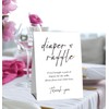 Minimalism Baby Shower Diaper Raffle Cards (1 Standing Sign &