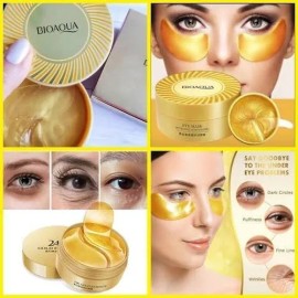 Bioaqua 60 Parches De Hidrogel Para Ojeras Oro 24k Gold Bols