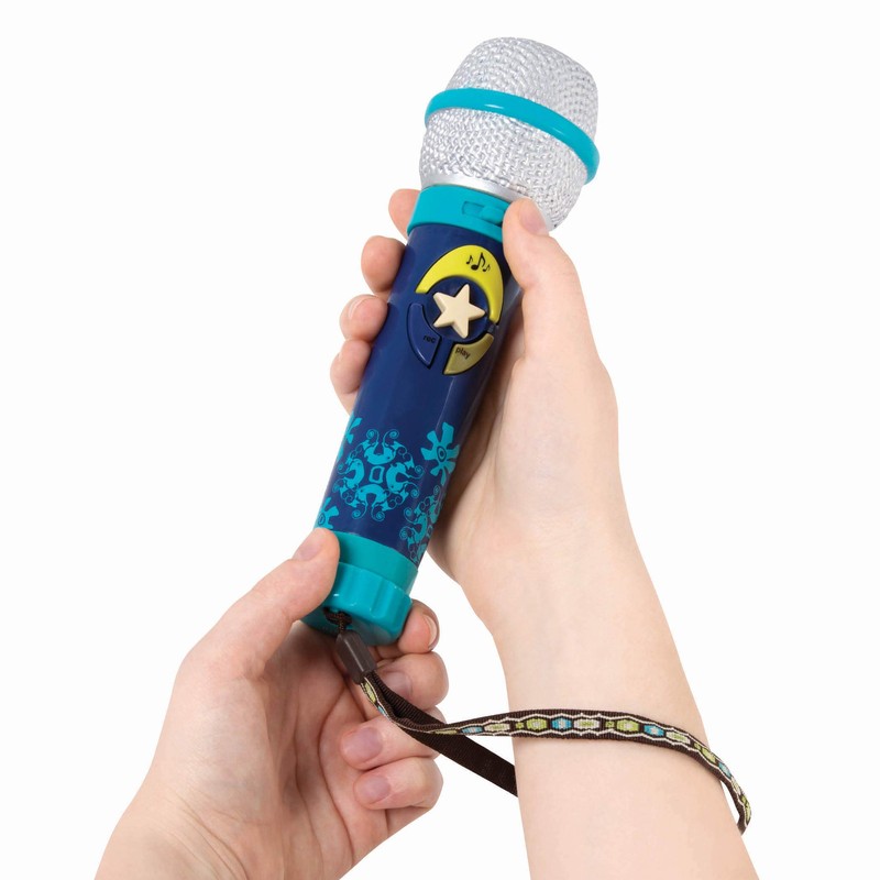 B. toys Karaoke Microphone, Microphone Toy for Children, 8 Melodies,