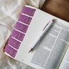 Purple Leather Bible Tabs, Laminated Bible Tabs for Women Study