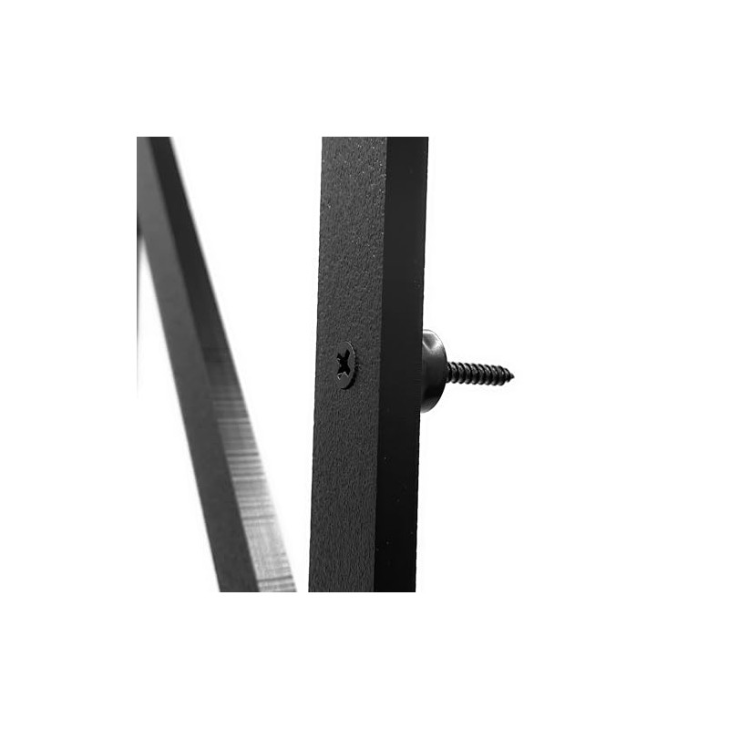 8 inch Large Modern House Numbers for outside, Black plastic