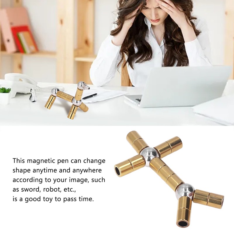 Magnetic Pen Toy Stress Relief Decompression Magnetic Metal Writing Pen
