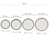 East Table Plate, M, 6.4 inches (16.3 cm), Rim Tokusa,