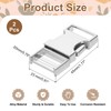 sourcing map 2 Pcs Metal Quick Side Release Buckle, 14mm/0.6"