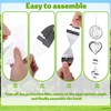 3 Sets Bird Frighten Devices for Outside, 3D Reflective Stainless