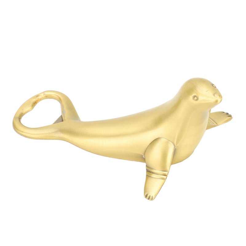 Bottle Opener Metal Sea Lion Shaped Non Slip Handle Bottle