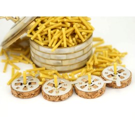 Beeswax Candle Wicks for Orthodox Vigil Oil Lamps, Floating Candles, Cork Floats, Home Altar