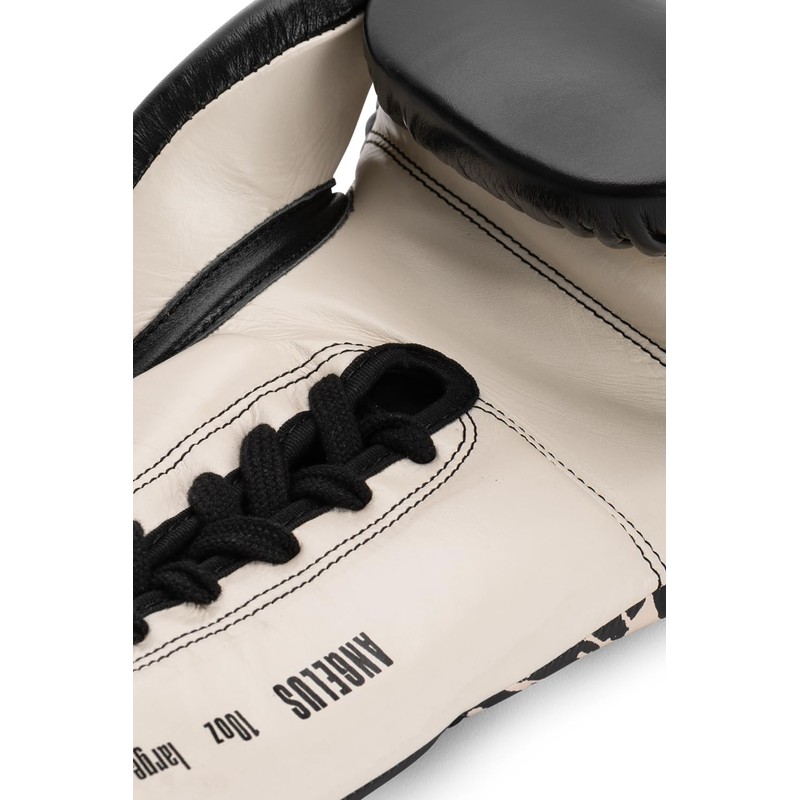 Tapout Angelus 960012 Leather Boxing Gloves Black / Ecru, 10