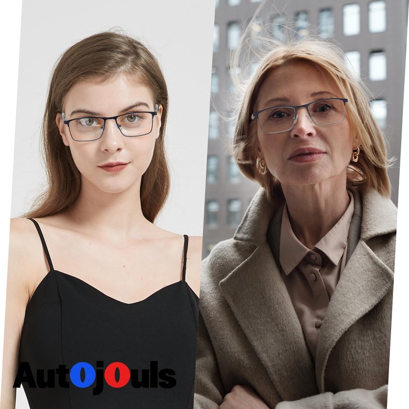 Autojouls Nearsighted Glasses for Distance with Hard Case Spring Hinge