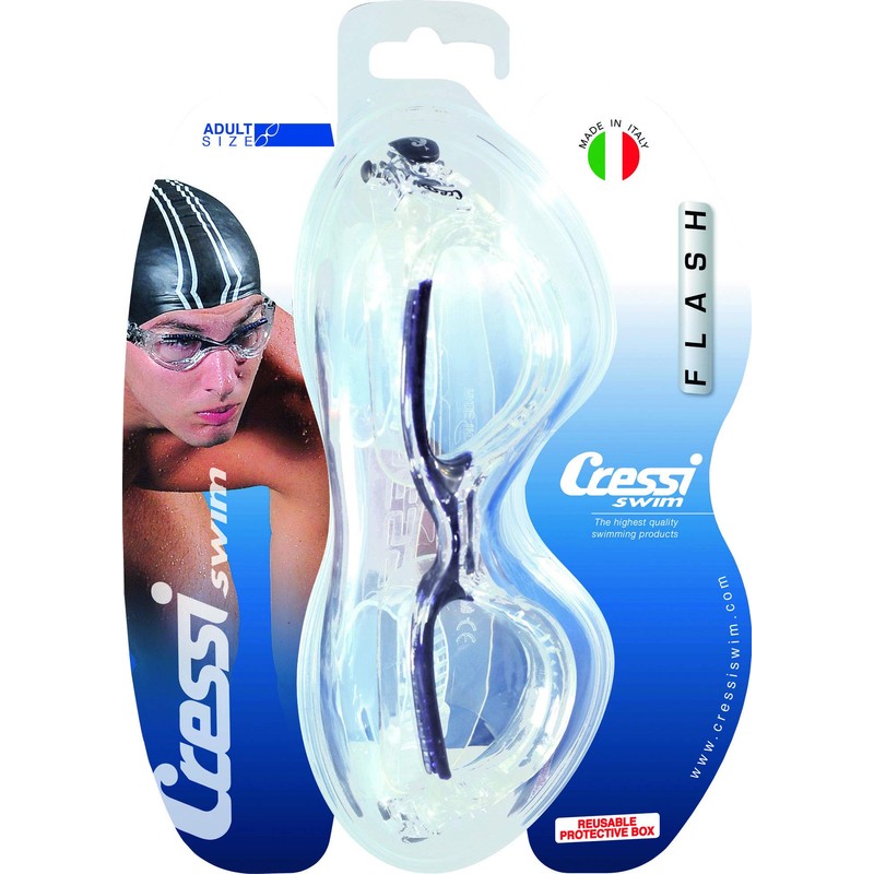 Cressi Man Flash Goggles - Separate Eyepiece Swimming Goggles with