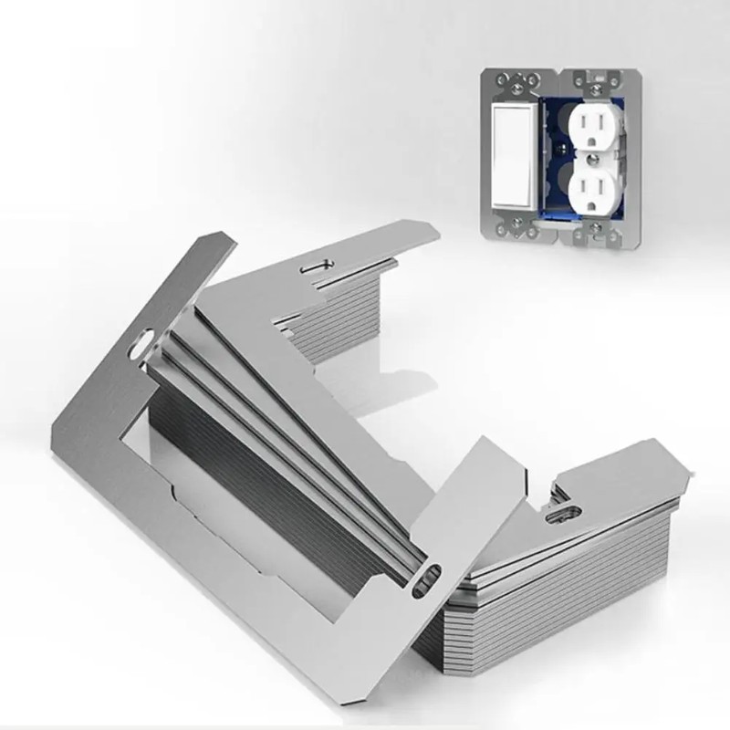 Metal Outlet Spacers for Loose Wall Plates – Flush-Fit Leveling
