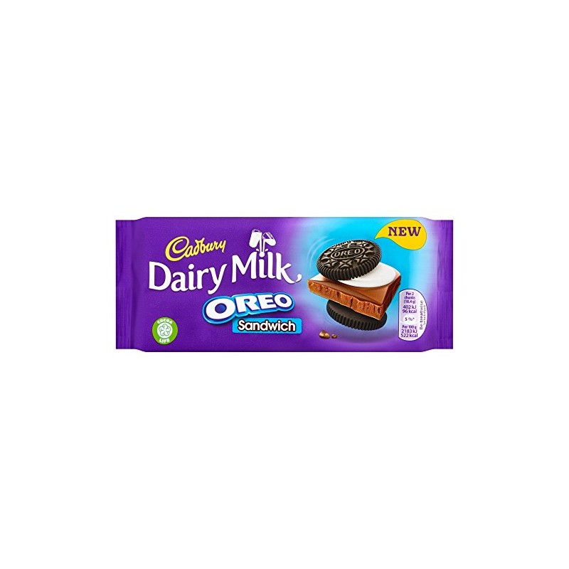 Cadbury Dairy Milk Oreo Sandwich chocolate Bar 92g (Pack of