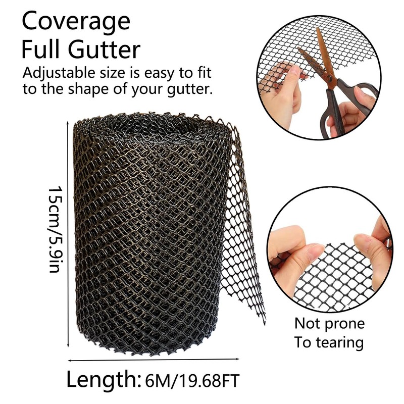 Gutter Leaf Protection Gutter Protection 6 m x 15 cm