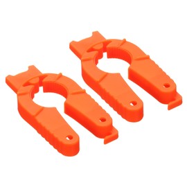 sourcing map 2pcs Bottle Can Opener for Weak Hands, Plastic Water Bottle Opener, Twist-Off Jar Lid Opener for Seniors Women Orange