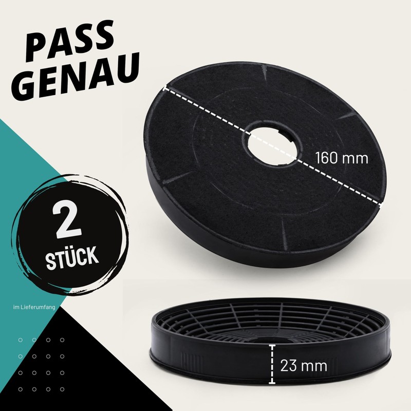 FilterBase® Activated Carbon Filter Pack of 2 Suitable for Silverline