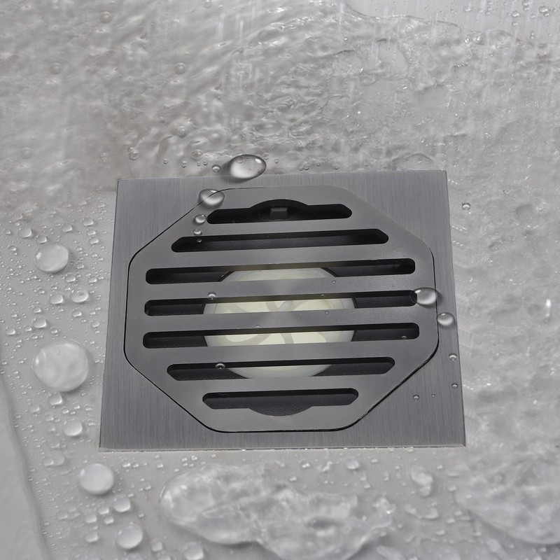 Copper Floor Drain Deodorant Waterproof Bathroom Kitchen Floor Strainer Hardware