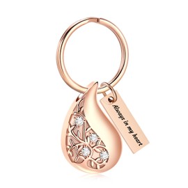 Cremation Urn Keychain Teardrop Cremation Urn Memorial Keychain Ashes Keychain Cremation Jewelry for Men Women of Loved One
