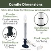 612 Vermont Electric LED Window Candle with Clear Bulb, Automatic