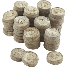 Meister Coconut Swelling Tablets Diameter 3.5 cm – Practical Set of 50 – With Nourishing Nutrient Mix – 100% Peat-Free from Coconut – Biodegradable Material / Coconut Tablets / Coconut Soil / 9968870