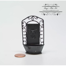 SMA 1:12 Dollhouse Miniature Water Fountain/Black AZ EIWF518