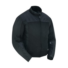 Daniel Smart Men’s Motorcycle Jacket All Season Sporty Mesh Armored Motorcycle Jacket Maximum Airflow and Protection