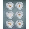 aerolatte CA2TIN Cappuccino Art Stencils, Set of 6 - Transparent