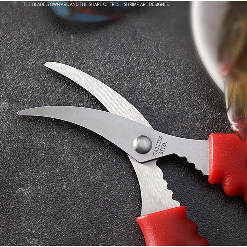 FRUTA 3 Pieces Seafood Scissors Lobster Scissors Multifunctional Stainless Steel