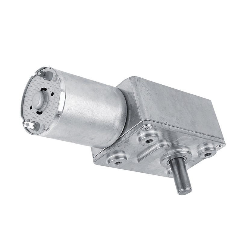 Reversible High Torque Worm Geared Motor DC 12V Reduction Motor(5RPM)