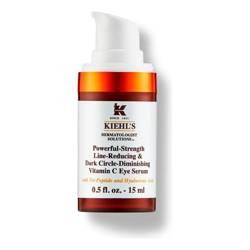 Suero Kiehl's Powerful-Strength Para Ojos con Vitamina C y Tripéptidos,
