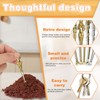 20pcs Small Alloy Snuff Spoons Mini Retro Spoon Powder Mini
