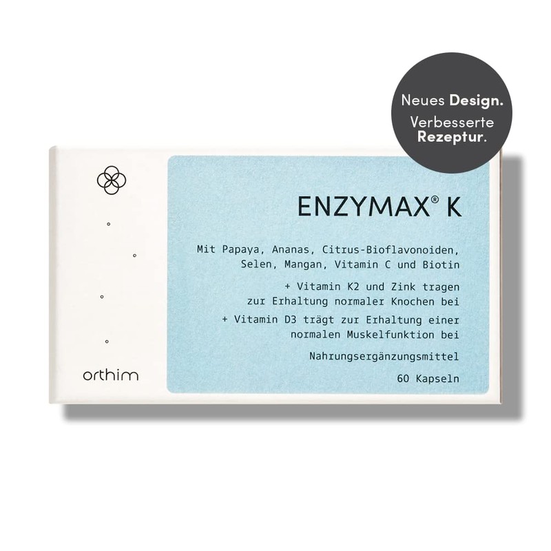 Enzymax® K – 120 Capsules – With Papaya, Pineapple, Citrus