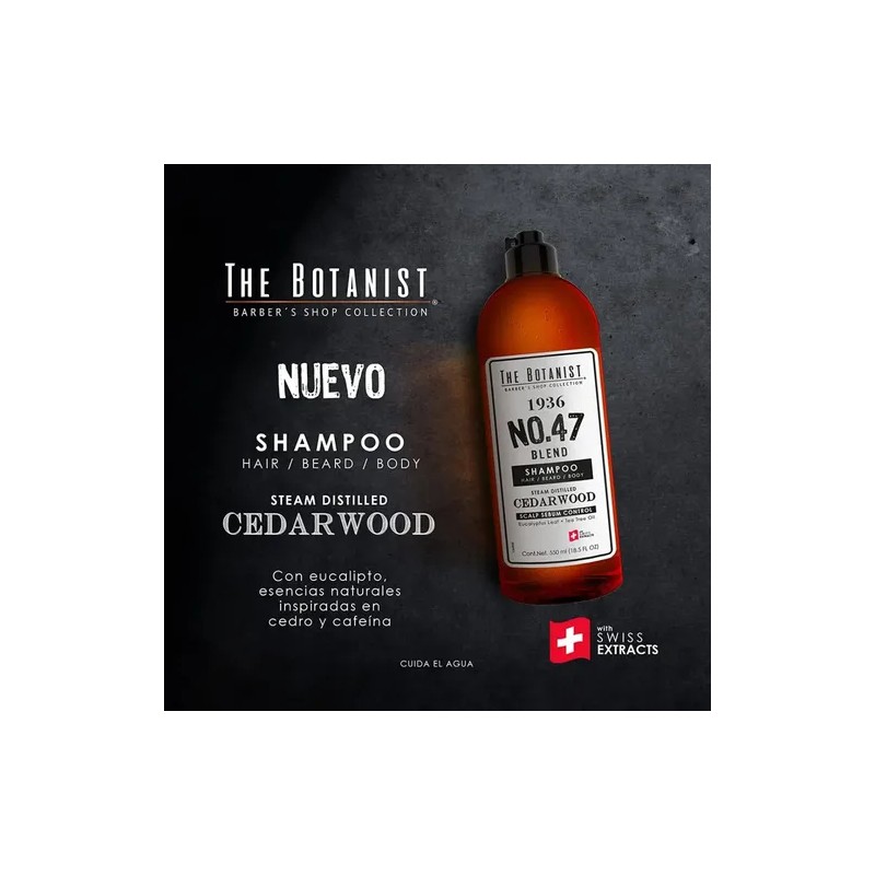 Shampoo Barber Collection Cedarwood 550ml The Botanist