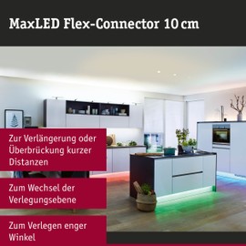 Paulmann 705.76 Connector – Lighting Accessory (Connector, White, Plastic, III, 100 mm, 6 mm)