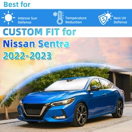Windshield Sunshade Compatible with N-issan Sentra 2022 2023 Accessories Sun Shade Visor Shield Protector