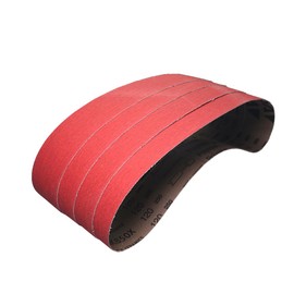 RAMS BRALIN 10 x 2 inch Expander Wheel Ceramic Sanding Belts Sleeves Motor Bench Abrasive Wheel Grinder Machine Accessories (4 pcs Ceramic Belts P120)