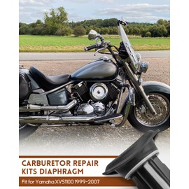 Carburetor Rebuild Repair Kit with Diaphragm Fit for Yamaha XVS1100 V-Star XVS 1100 1999-2007, Fit for XVS 1100 Drag Star 1999-2007