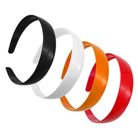 4 Pieces Glossy Toothed Headband, Simple Solid Color Headband, Non-Slip Plastic Headband, Women'S Fashionable Headband, Classic Plastic Headband, Clothing Accessories.