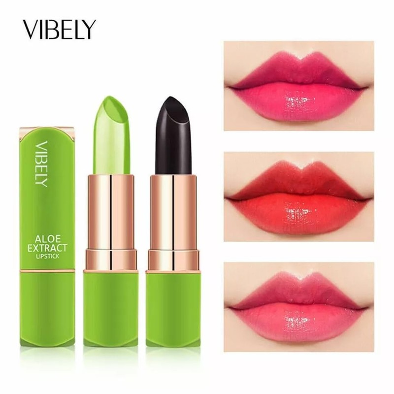 Aloe Vera Color Changing Lipstick, Long Lasting Moisturizing Jelly Lip